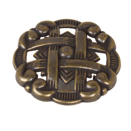 Gliderite Hardware 1-3/8 in. Antique Brass Celtic Cabinet Knob, 10PK 5745-AB-10